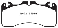 EBC 09+ Lexus LS460 4.6 Sport Greenstuff Front Brake Pads - DP21867
