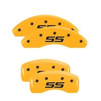 MGP 4 Caliper Covers Engraved Front & Rear MGP Black finish silver ch - 14237SMGPBK