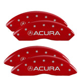 MGP 4 Caliper Covers Engraved Front & Rear MGP Red finish silver ch - 39005SMGPRD