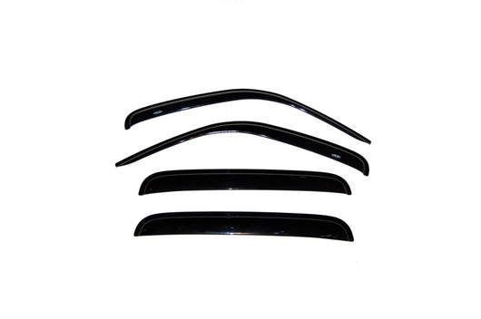 AVS 02-07 Jeep Liberty Ventvisor Outside Mount Window Deflectors 4pc - Smoke - 94428