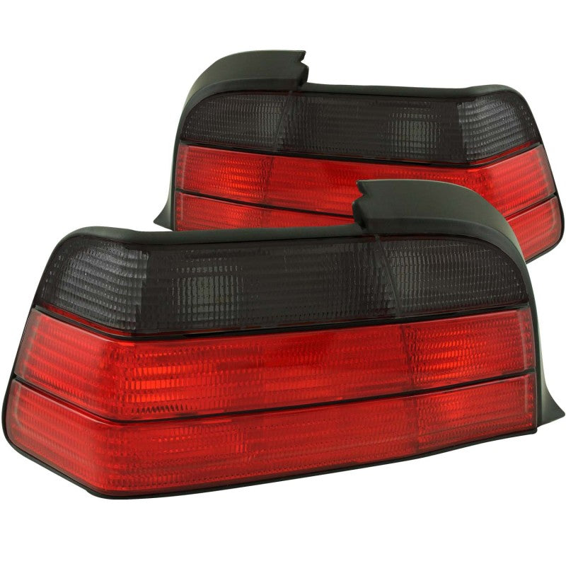 ANZO 1992-1998 BMW 3 Series E36 Taillights Red/Smoke - 221199