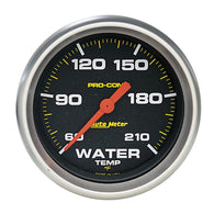 Autometer Pro Comp 60-210 Deg F Full Sweep Electronic Water Temperature Low Temp Gauge - 5469