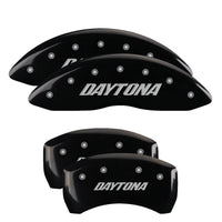 MGP 4 Caliper Covers Engraved Front & Rear MGP Black finish silver ch - 12001SMGPBK