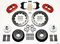 Wilwood Narrow Superlite 6R Front Hub Kit 12.88in Drill Red WWE ProSpindle - 140-9919-DR
