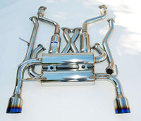 Invidia 09+ 370Z Gemini Single Layer Titanium Tip Cat-back Exhaust - HS09N7ZGIT