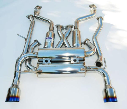 Invidia 09+ 370Z Gemini Single Layer Titanium Tip Cat-back Exhaust - HS09N7ZGIT