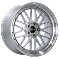 BBS LM 20x9 5x120 ET20 Diamond Silver Center Diamond Cut Lip Wheel -82mm PFS/Clip Required - LM283DSPK