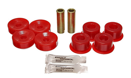 Energy Suspension 92-01 Prelude Red Rear Shock Upper and Lower Bushing Set - 16.8108R