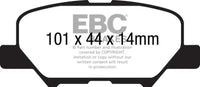 EBC 14+ Mazda 3 2.0 (Mexico Build) Yellowstuff Rear Brake Pads - DP42171R
