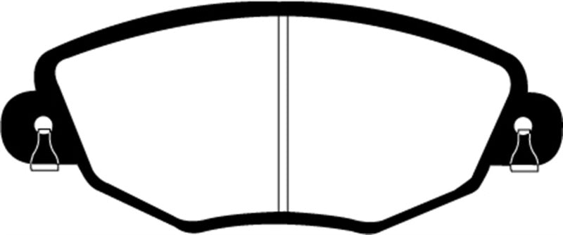 EBC 01-04 Jaguar X-Type 2.5 Yellowstuff Front Brake Pads - DP41322R