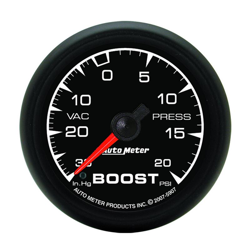 Autometer ES 52.4mm 30 In. HG/20 PSI Vacuum/Boost Gauge - 5907