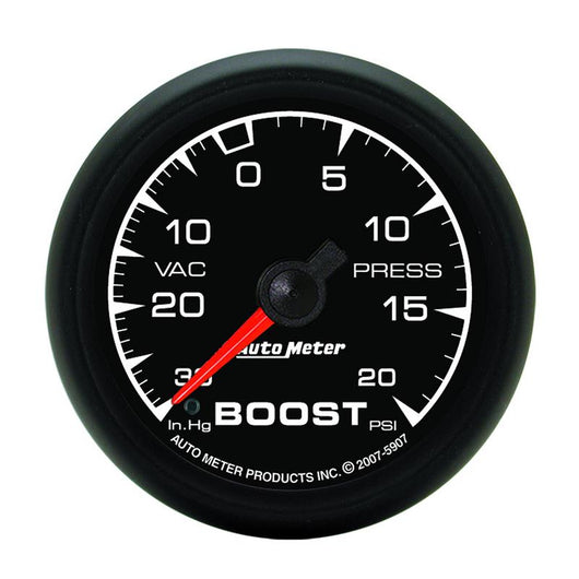 Autometer ES 52.4mm 30 In. HG/20 PSI Vacuum/Boost Gauge - 5907