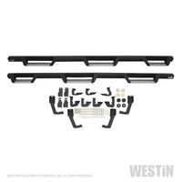 Westin/HDX 07-19 Chevrolet Silverado 2500 8ft Drop Wheel to Wheel Nerf Step Bars - Textured Black - 56-5345852