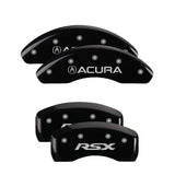 MGP 4 Caliper Covers Engraved Front & Rear MGP Black finish silver ch - 38004SMGPBK