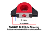 BMR Universal 1.5in Billet Aluminum Sway Bar Mount Mount (Polyurethane) - Black - SMK011