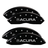 MGP 4 Caliper Covers Engraved Front & Rear MGP Black finish silver ch - 39005SMGPBK