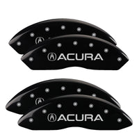 MGP 4 Caliper Covers Engraved Front & Rear MGP Black finish silver ch - 39005SMGPBK