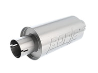 Borla Universal Pro-XS Round S-Type 2.5in Inlet/Outlet Center/Center Notched Muffler - 400497