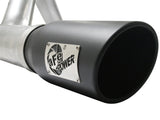 aFe Atlas Exhaust 4in Aluminized Cat-Back w/ 304 SS Black Tip 11-13 Ford F-150 EcoBoost V6 3.5L (tt) - 49-03041-B