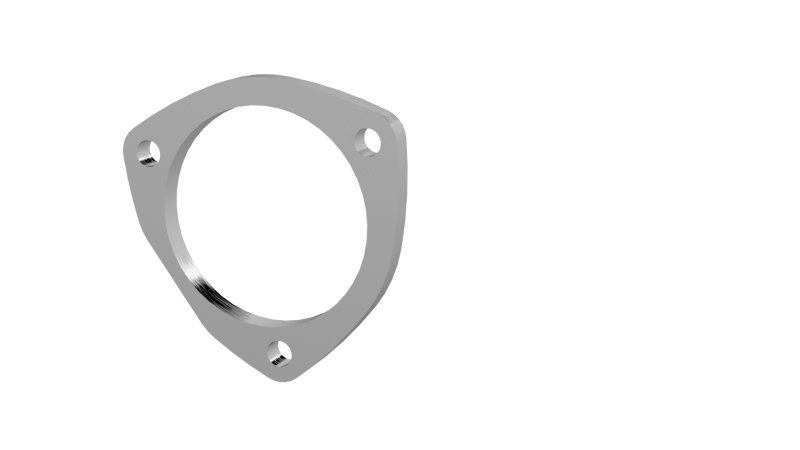 QTP 3.5in Weld-On QTEC 3 Bolt Flange - 10350F