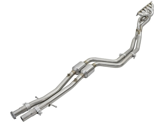 aFe Twisted Steel Long Tube Headers w/ Mid Pipes (Street) 96-99 BMW M3 L6-3.2L S52 - 48-36316-YC