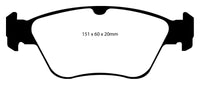 EBC 99-01 Mercedes-Benz C230 (W202) 2.3 Yellowstuff Front Brake Pads - DP41055R