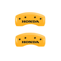 MGP 4 Caliper Covers Engraved Front Honda Engraved Rear HR-V Black finish silver ch - 20217SHRVBK