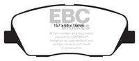 EBC 08-11 Kia Borrego 3.8 Yellowstuff Front Brake Pads - DP41844R