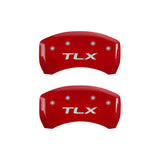 MGP 4 Caliper Covers Engraved Front Acura Engraved Rear TLX Yellow finish black ch - 39018STLXYL