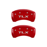MGP 4 Caliper Covers Engraved Front Acura Engraved Rear TLX Yellow finish black ch - 39018STLXYL