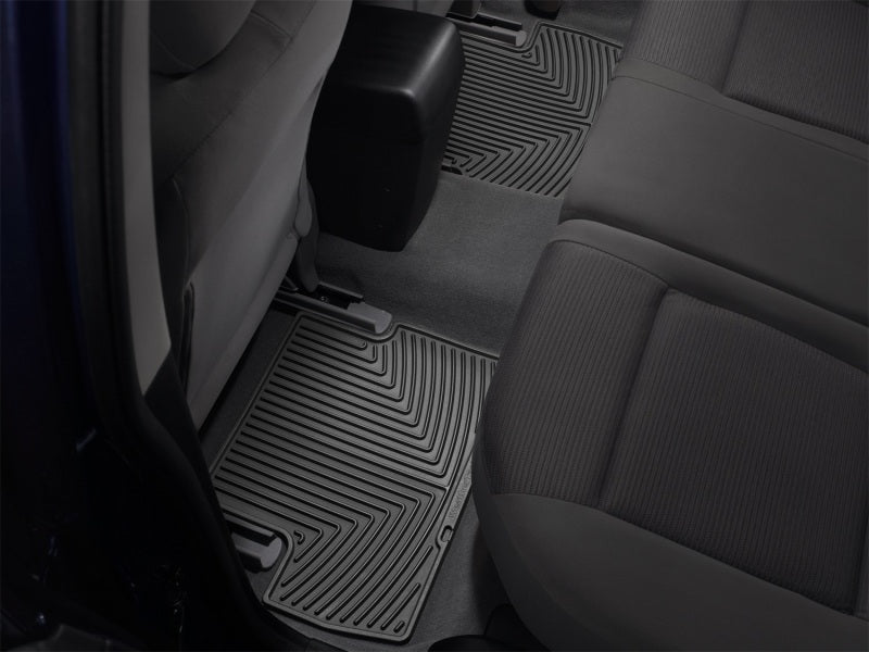 WeatherTech 07+ BMW 1-Series (E82/E88) Rear Rubber Mats - Black - W155