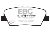 EBC 11+ Hyundai Equus 4.6 Greenstuff Rear Brake Pads - DP21806