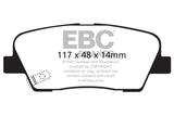 EBC 06-09 Hyundai Entourage 3.8 Greenstuff Rear Brake Pads - DP61806