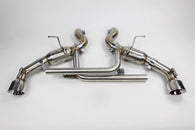 Mishimoto 2016+ Chevrolet Camaro SS Dual-Tip Pro Axle Back Exhaust w/ Polished Tips - MMEXH-CAM8-16ADTPP