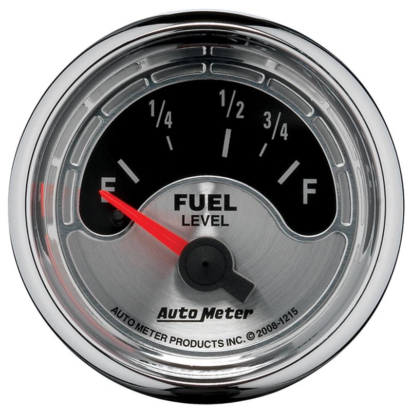 Autometer American Muscle 2-1/16in 73-10 Ohm Electric Fuel Level Gauge - 1215
