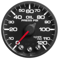 Autometer Spek-Pro 52.4mm 0-120 PSI Digital Stepper Motor Oil Pressue Gauge - P325328