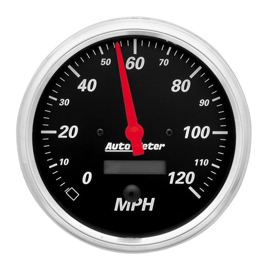 Autometer Designer Black 5in 120 MPH Electronic Programmable w/ LCD ODO Gauge - 1489