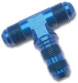 Russell Performance -10 AN Flare Bulkhead Tee Fitting (Blue) - 661340