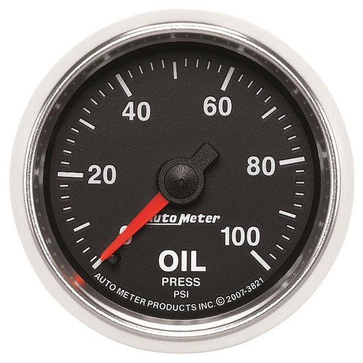 Autometer GS 52mm 0-100 PSI Mechanical Oil Pressure Gauge - 3821
