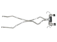 aFe MACH Force-Xp 3.5in. 304 SS C/B Exhaust System 15-18 BMW X5 M (F85) V8-4.4L (tt) - Black Tip - 49-36341-B