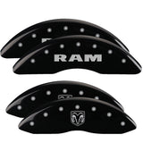 MGP 4 Caliper Covers Engraved Front & Rear MGP Black finish silver ch - 51002SMGPBK