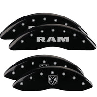 MGP 4 Caliper Covers Engraved Front & Rear MGP Black finish silver ch - 51002SMGPBK