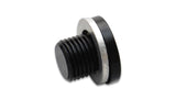 Vibrant M14 x 1.5 Metric Aluminum Port Plug with Crush Washer - 16663