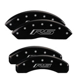 MGP 4 Caliper Covers Engraved Front & Rear MGP Black finish silver ch - 15209SMGPBK
