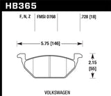 Hawk HP+ Street Brake Pads - HB365N.728