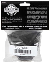 K&N Air Filter Wrap Black Oval Tapered 3.75in Base I/S Width x 2.5in Top I/S Width x 2.75in H - RU-2780DK