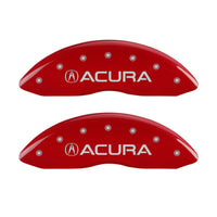 MGP 4 Caliper Covers Front Acura Rear MDX Red Finish Silver Characters - 39021SMDXRD