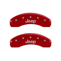 MGP 4 Caliper Covers Engraved Front & Rear JEEP Yellow finish black ch - 42007SJEPYL