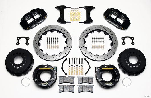 Wilwood Narrow Superlite 4R Rear P-Brk Kit 12.88in Drilled Big Ford New Style 2.36in Offset - 140-9218-D
