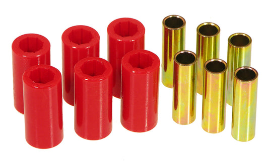 Prothane 55-75 Jeep CJ5/CJ6 Spring & Shackle Bushings - Red - 1-1001